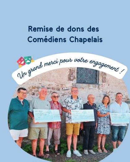 Remise des dons aux Associations