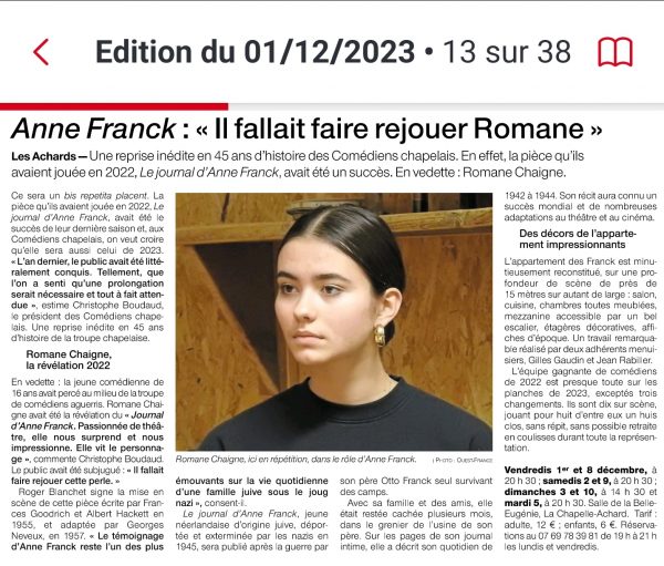 Anne Frank 2023
